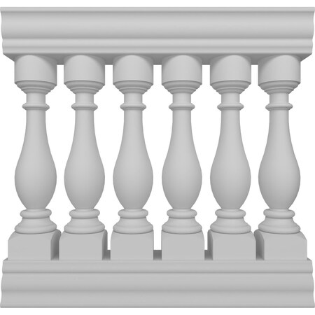 Ekena Millwork Fiberthane Legacy Balustrade Railing Kit, Style H (6 1/4" On-Center Spacing to Pass 4" Sphere Code) BALK38X036LGH